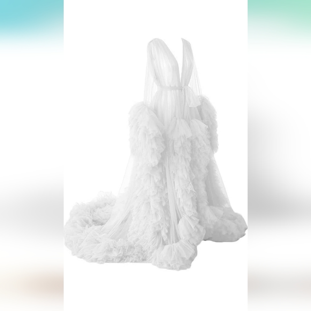 Tulle Bridal/Maternity Photoshoot Robe L-XL